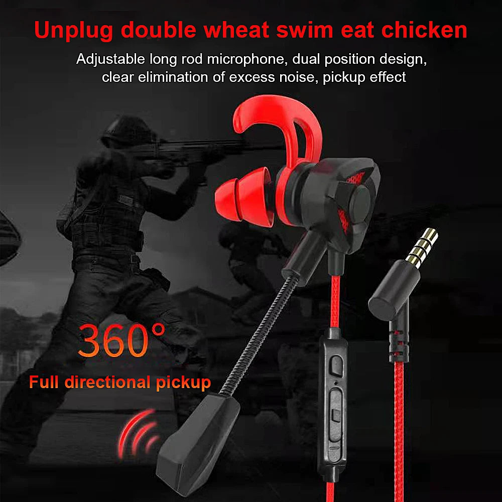 Headset Gamer Headphones Wired Earphone Gaming Earbuds With Mic For Pubg PS4 CSGO Casque Phone Tablet Laptop Universal Game