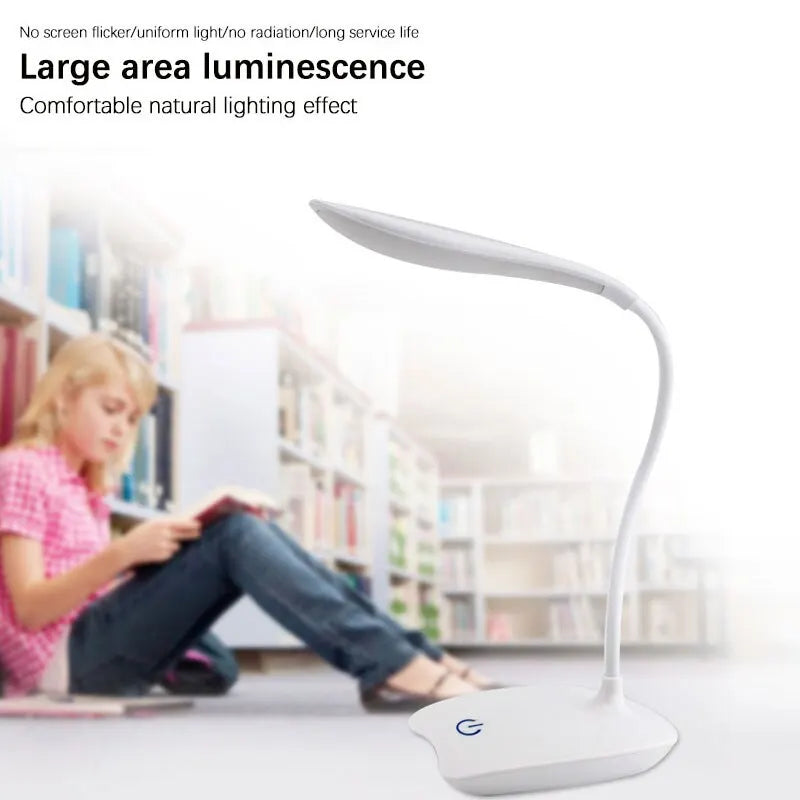 USB Rechargeable LED Desk Lamp – Eye Protection Study Light