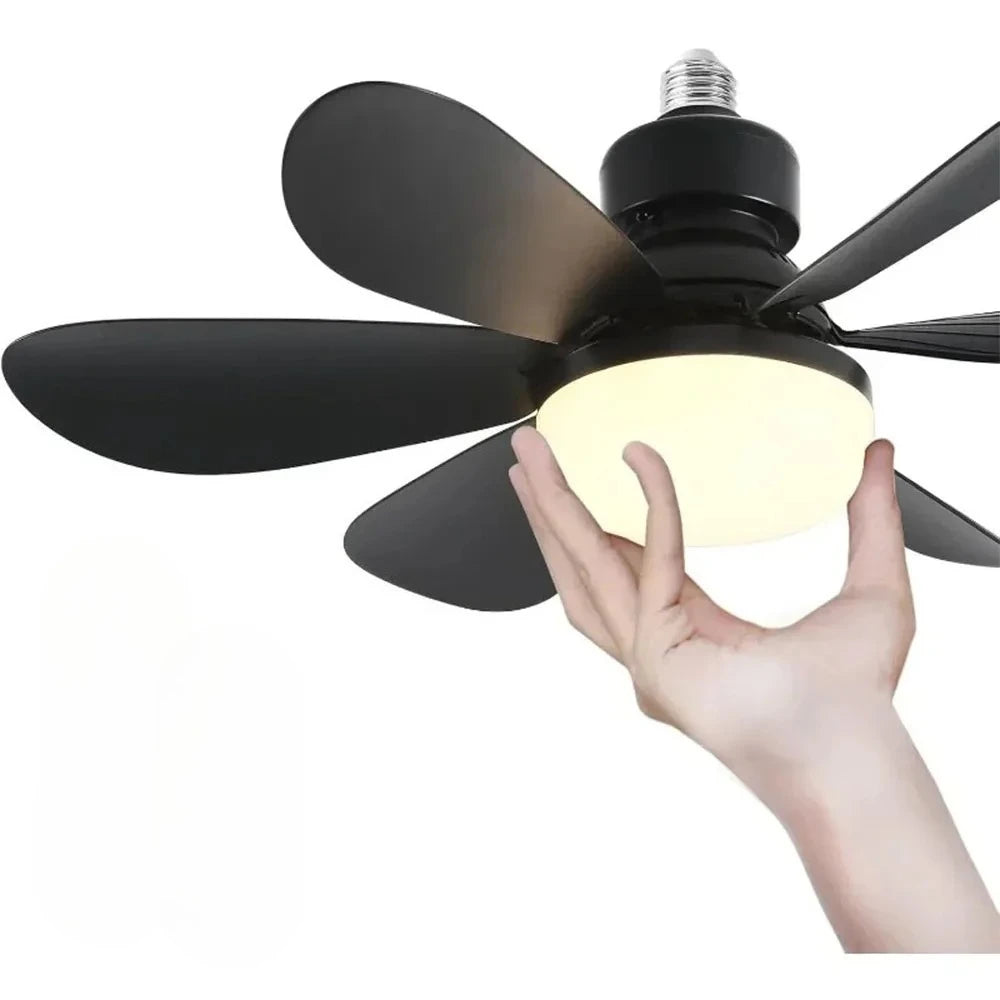 30W/40W Ceiling Fan with LED Light – Remote Control, E27 Base