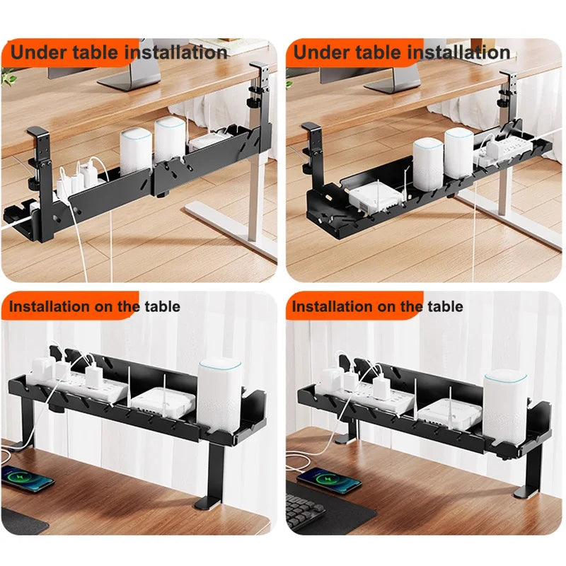 CableVault™ Expandable Under Desk Cable Tray