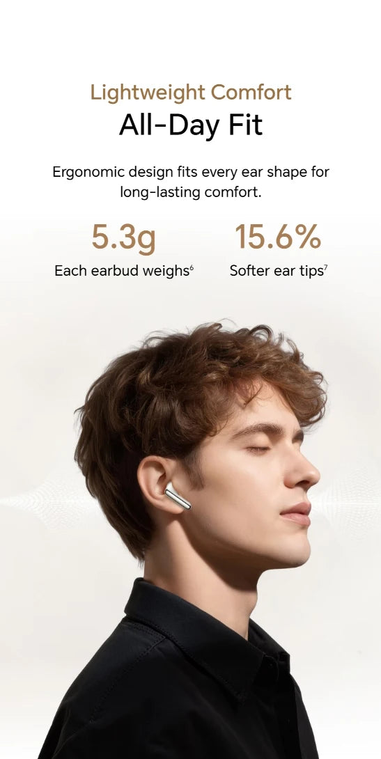 HONOR Earbuds 4 Earphones Wireless Bluetooth 5.3 Headphones Hybrid Active Noise Cancellation Earbuds Low Latency Headset Gaming