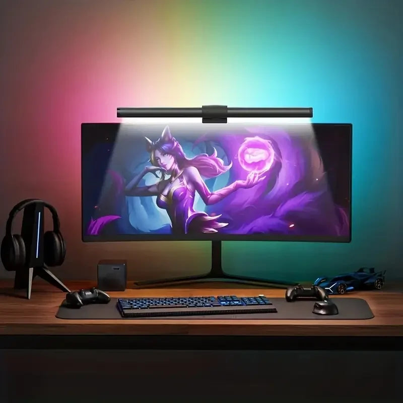 RGB Monitor Light Bar – 44CM, Stepless Dimming, Atmosphere Lighting