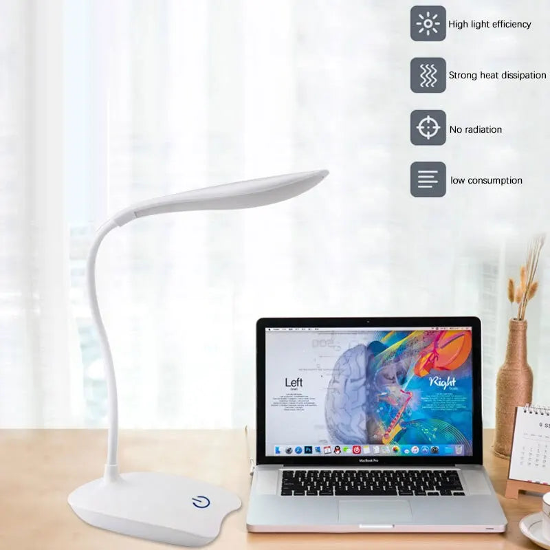 USB Rechargeable LED Desk Lamp – Eye Protection Study Light