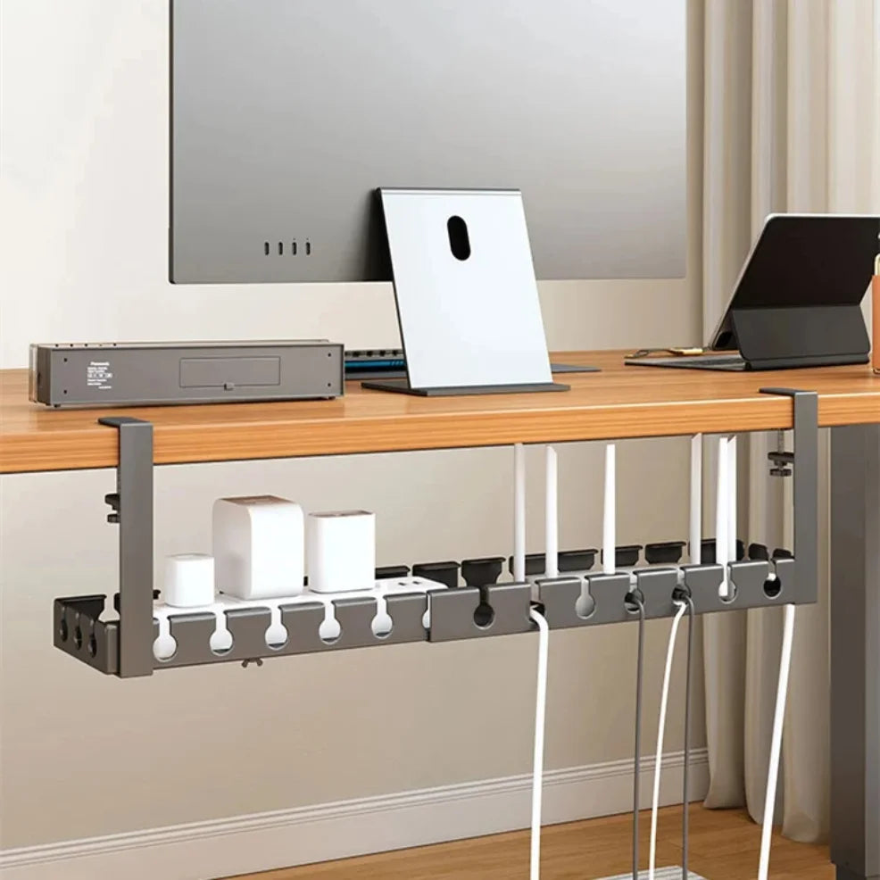 CableVault™ Clamp-On Under Desk Cable Tray