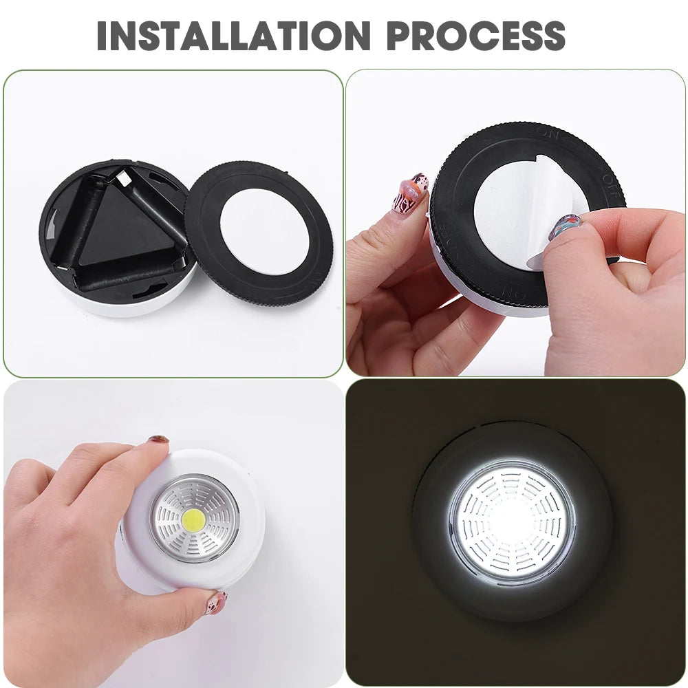 Portable USB Rechargeable LED Night Light – Touch Switch
