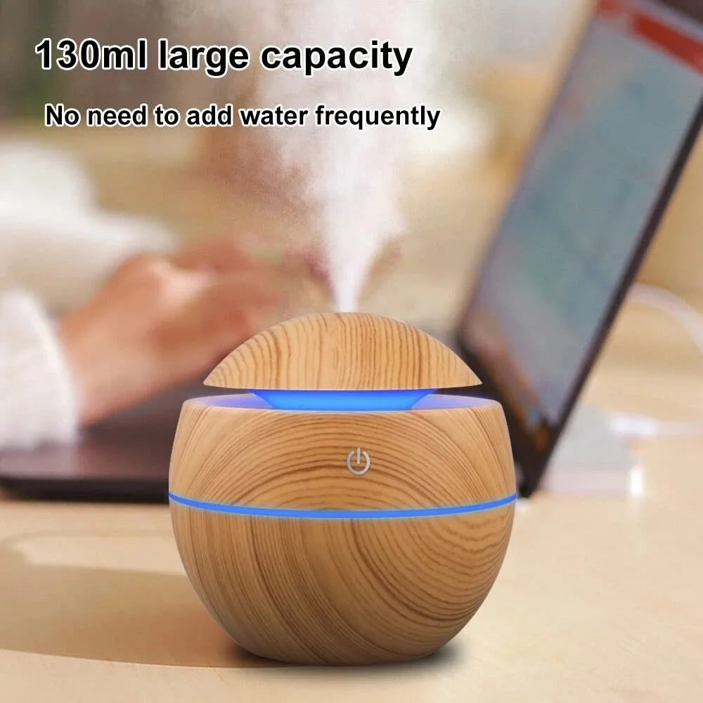 AuraWood™ Ultrasonic Aroma Diffuser