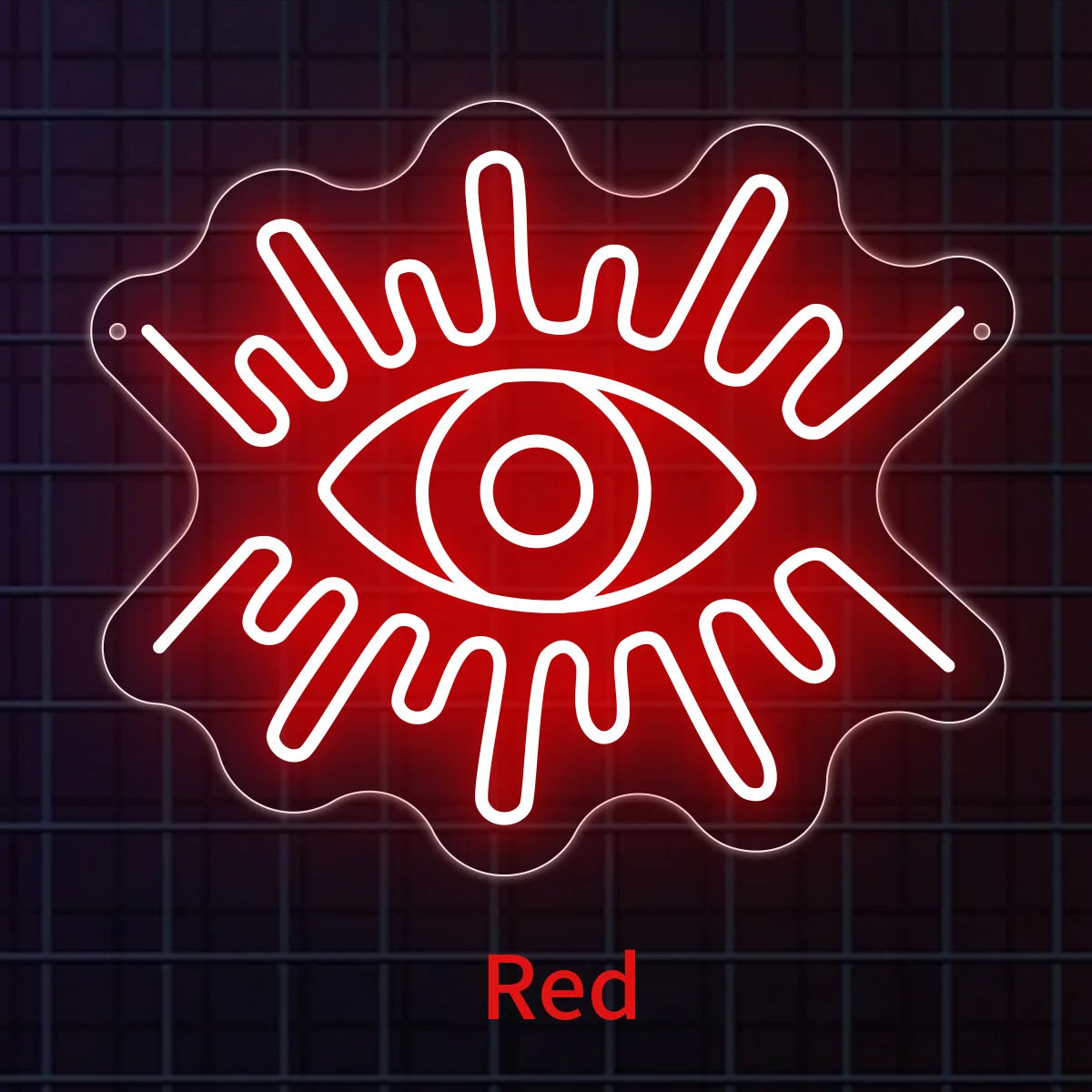 LED Neon Eye Sign, for Home, Bar, Decor - Spooky Decoration Gift Idea, Durable Eye Light for Christmas, Weddings, Birthdays (No
