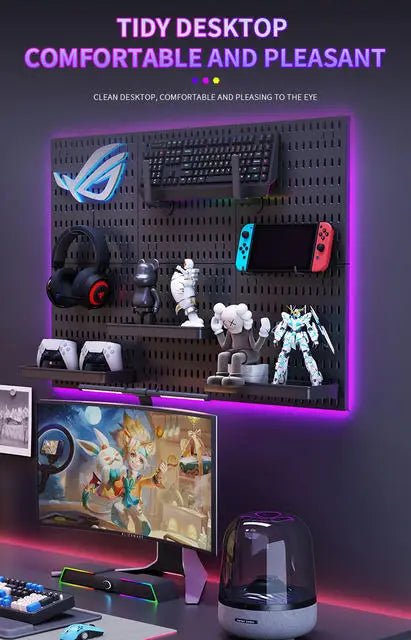 GridForge™ Modular Wall Pegboard System