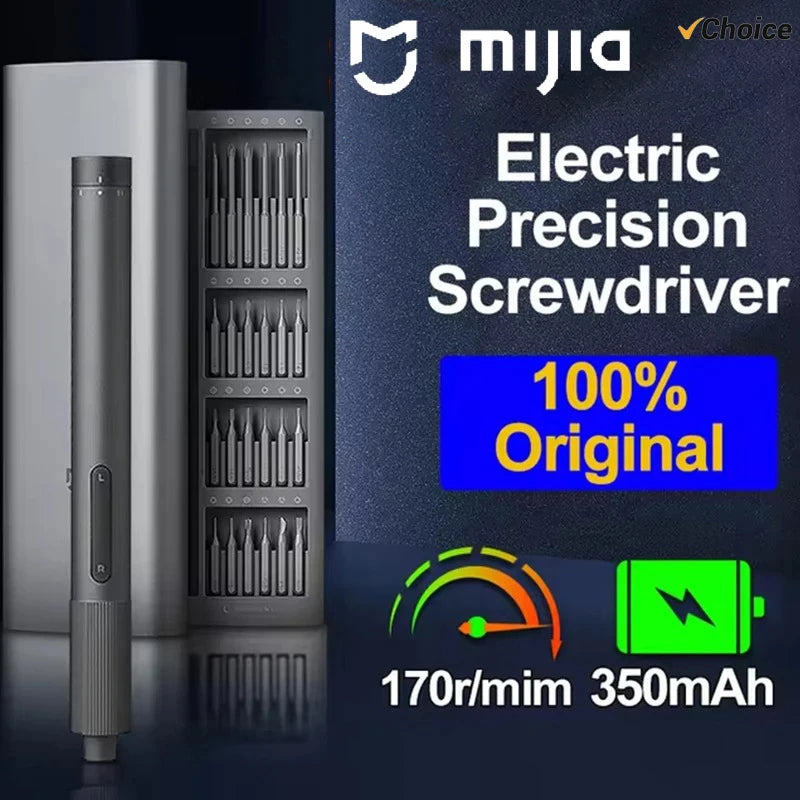 MIJIA Electric Precision Screwdriver Kit – 24-Piece Magnetic Set