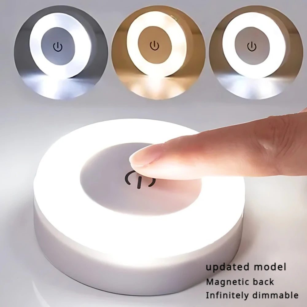 Portable USB Rechargeable LED Night Light – Touch Switch