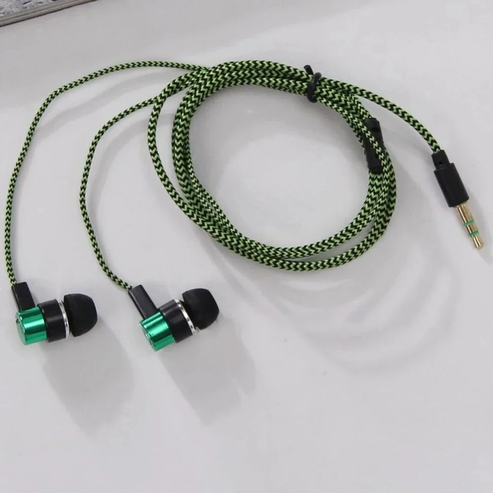 3.5mm Wired In‑Ear Earbuds, Noise Isolating Deep Bass Stereo Headphones, Universal Plug‑and‑Play Earphones For CellPhone Devices