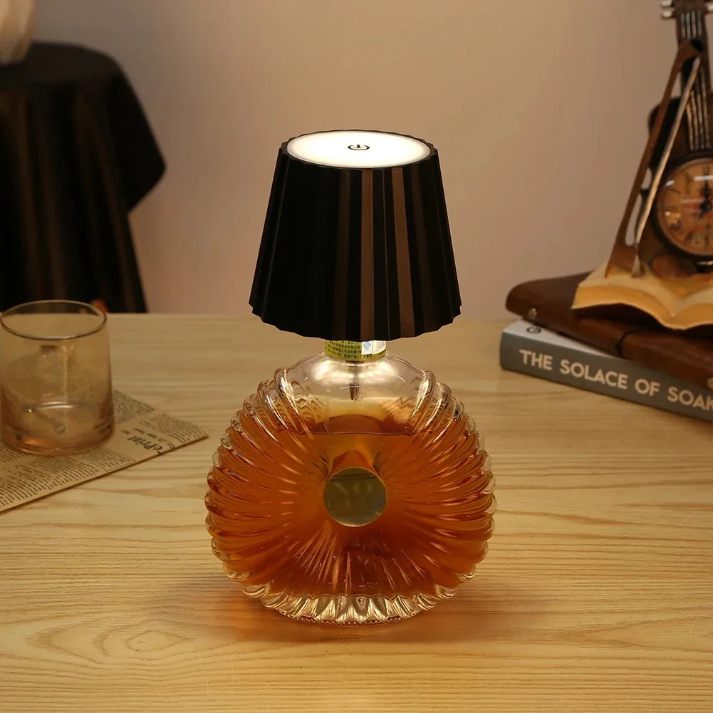 RGB Wireless Table Lamp For Wine Bottles LED Bottle Light For Outdoor Use Touch Control Ideal For Restaurant Bars Festival Party