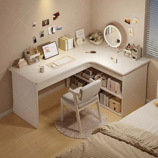 CornerForge™ L-Shaped Storage Desk
