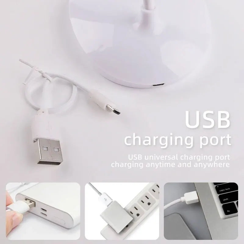 USB Rechargeable LED Desk Lamp – Eye Protection Study Light