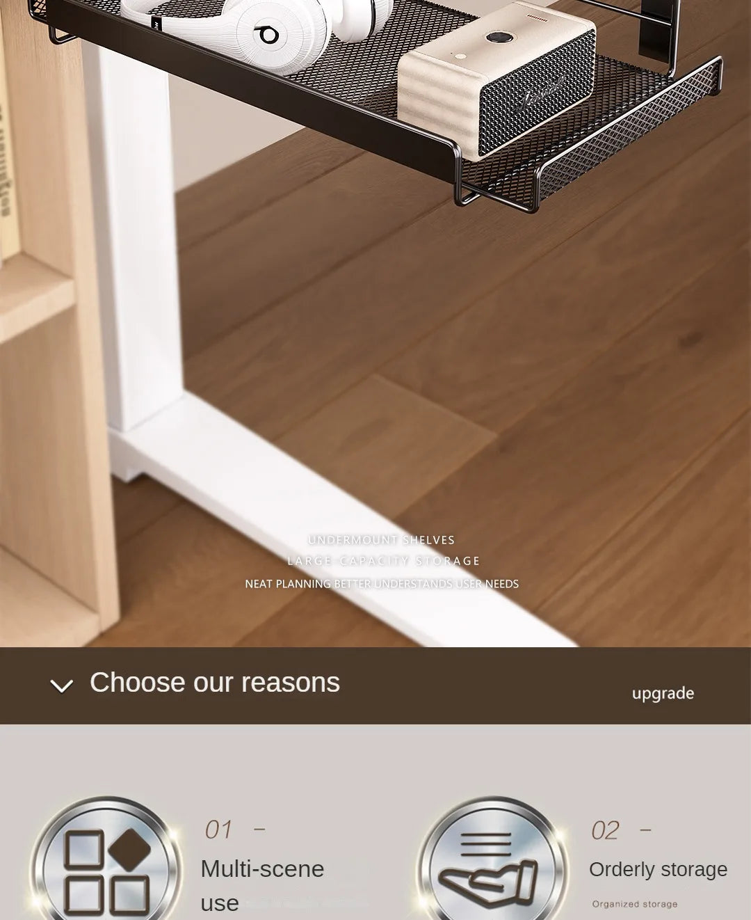 CableVault™ No-Drill Under Desk Cable Tray