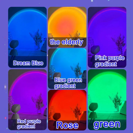 RGB Sunset Projection Lamp