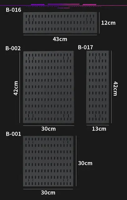 GridForge™ Modular Wall Pegboard System
