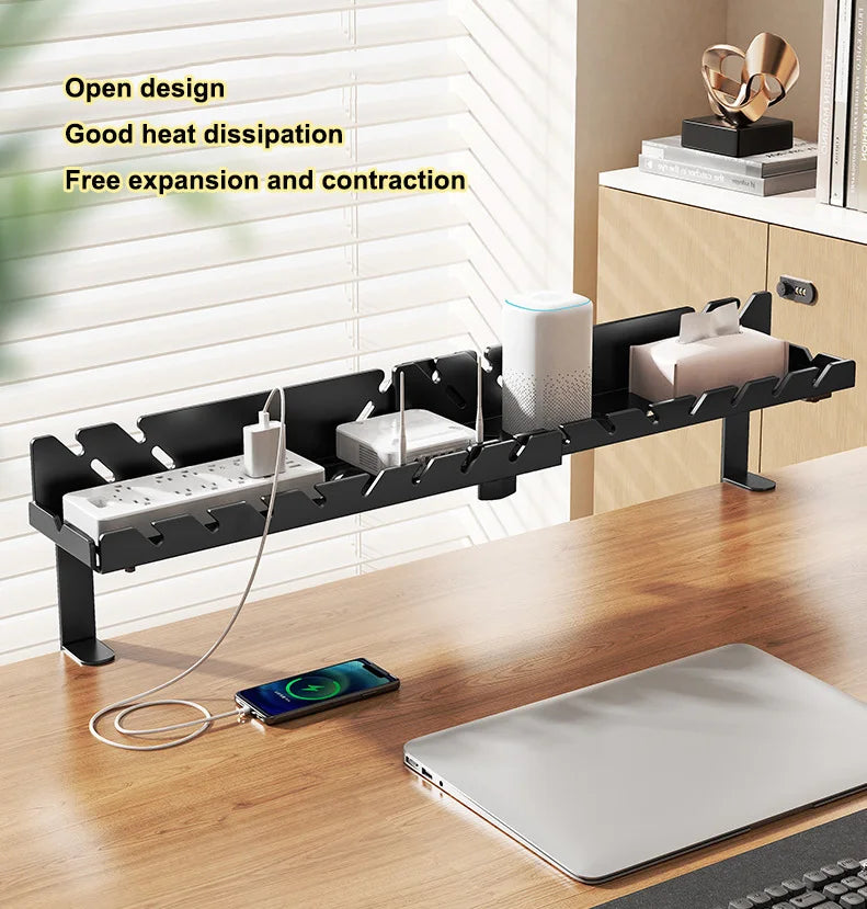 CableVault™ Expandable Under Desk Cable Tray