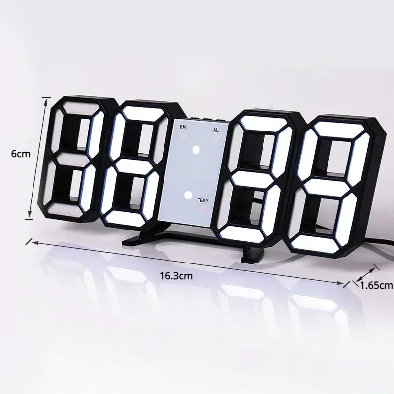 Digital Wall Clock Desk Watches Electronic Alarm Modern Home Decoration for Bedroom Decor Interior Led Table Clocks Living Room
