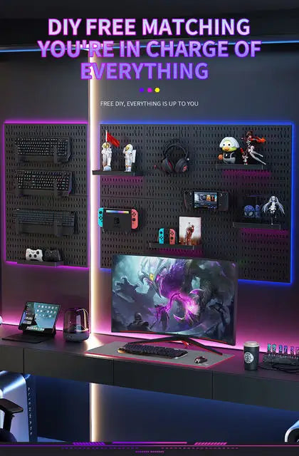 GridForge™ Modular Wall Pegboard System