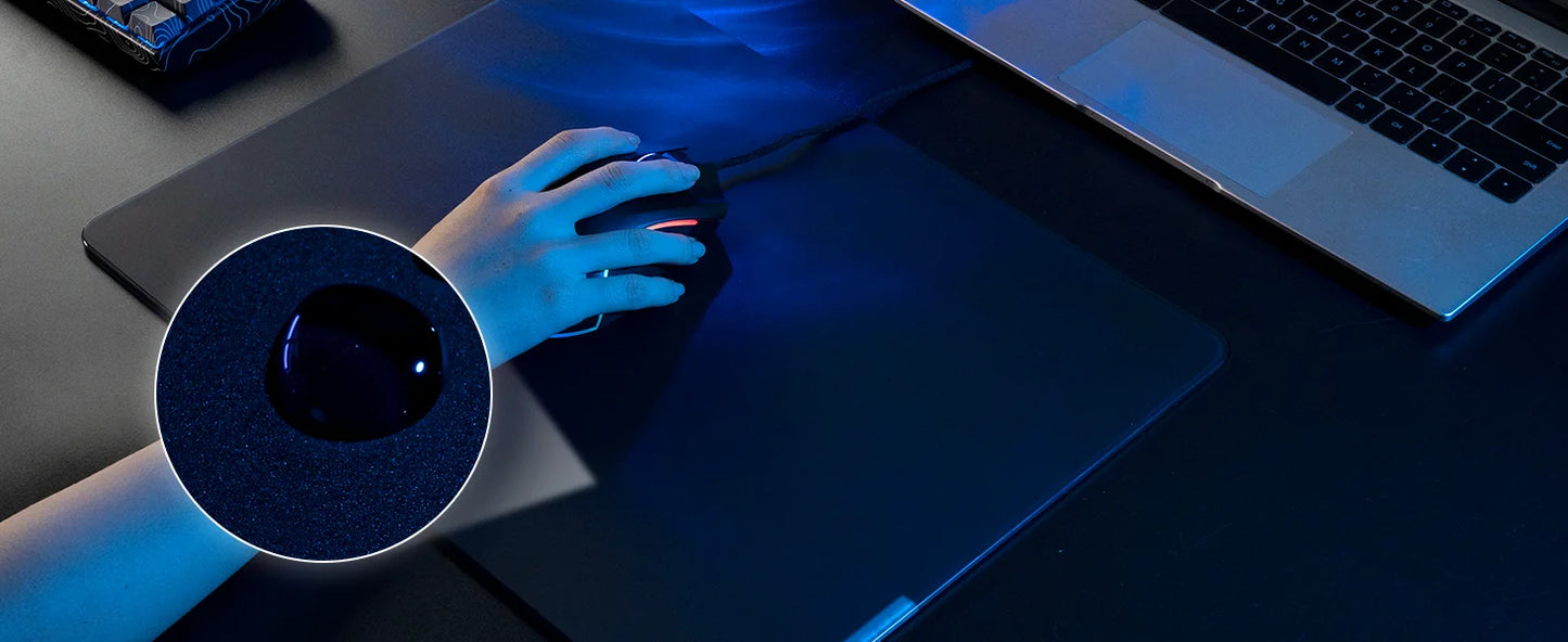 ZeroTrace™ Premium Tempered Glass Mouse Pad