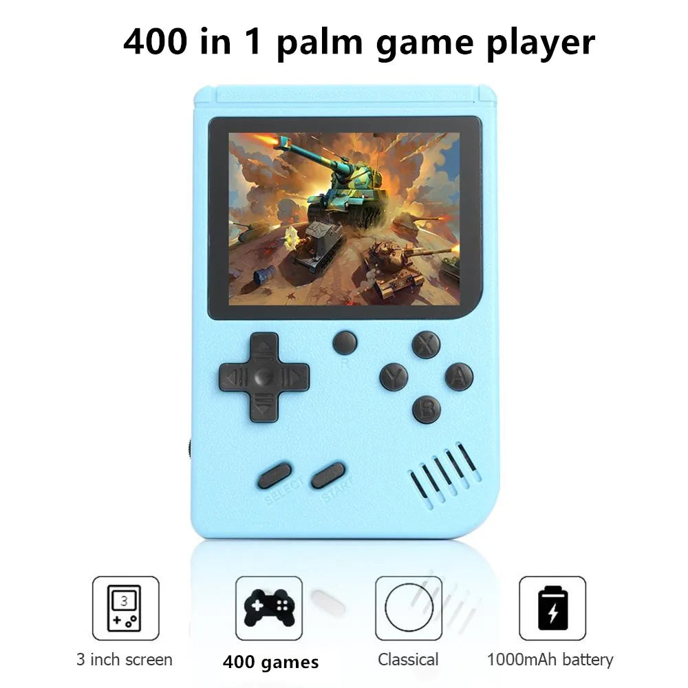 400-in-1 Retro Handheld Game Console – Portable 8-Bit Gaming System with 3.0" Color Screen