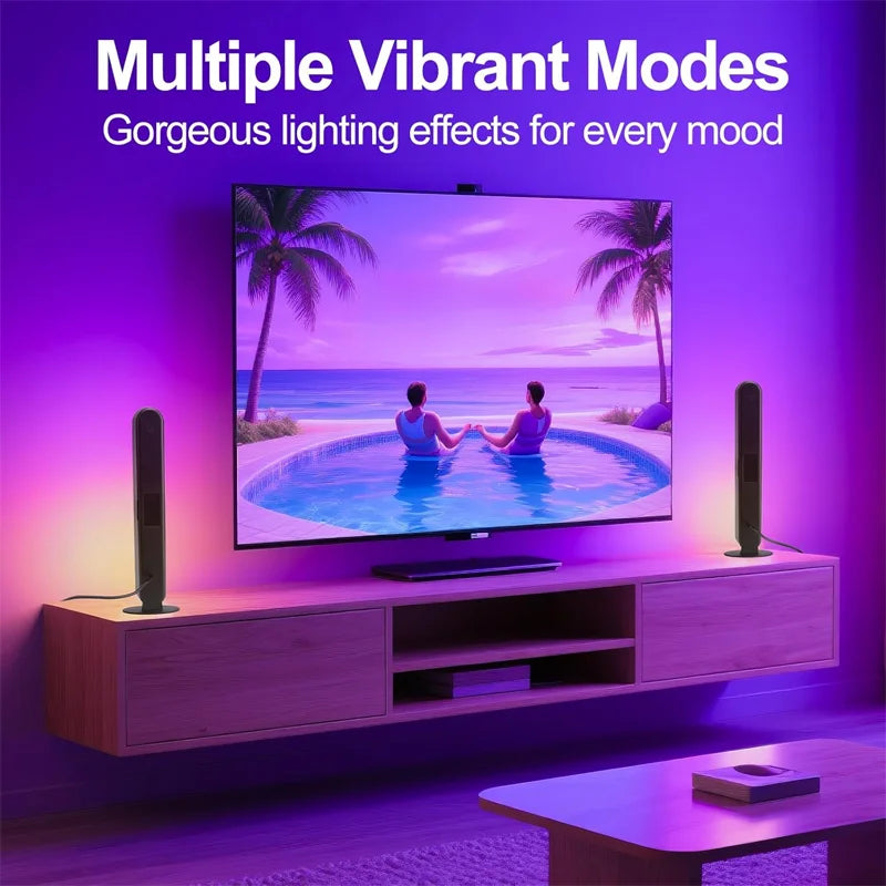 Desktop RGB Computer Monitor Light Bar Music Rhythm LED Holiday Atmosphere Decoration LIght E-sports TV Background Wall Lighting