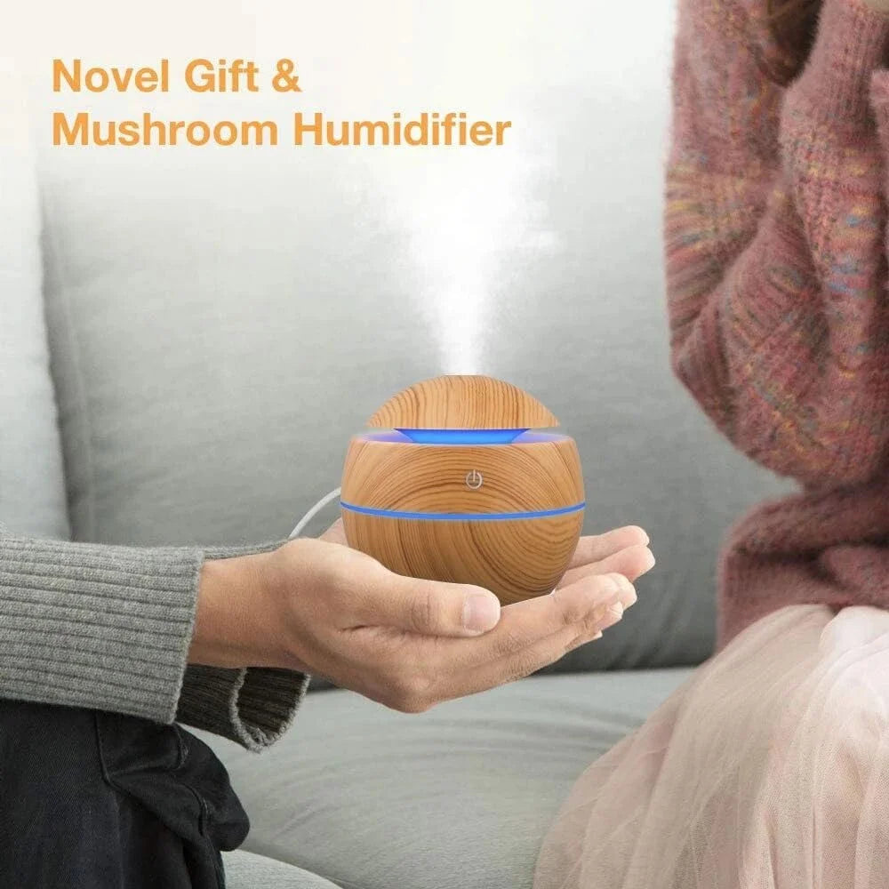 AuraWood™ Ultrasonic Aroma Diffuser