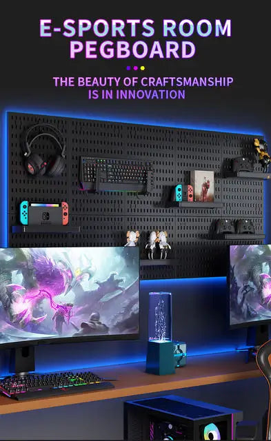 GridForge™ Modular Wall Pegboard System