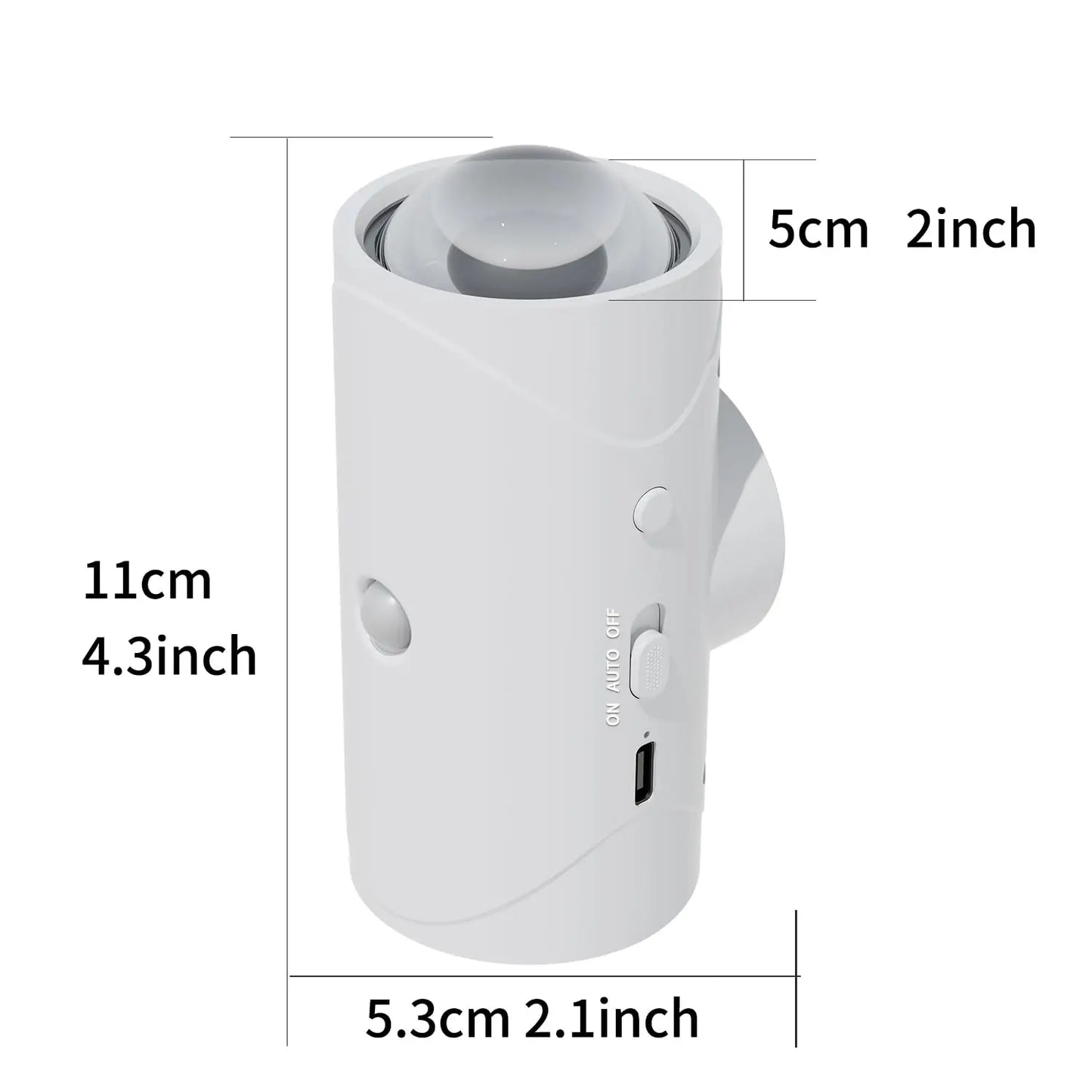 RGB LED Night Light with Motion Sensor Rechargeable Wall Lamp Gradient Ambient Light Dimmable Indoor Light Magnetic Step Lamp