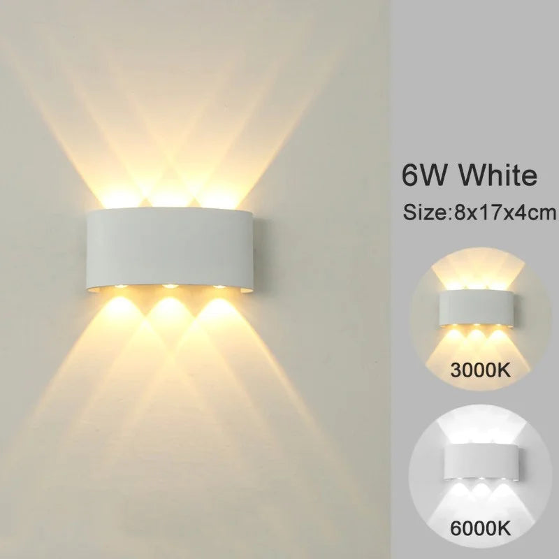 Modern LED Wall Sconce – Indoor & Outdoor Up-Down Light