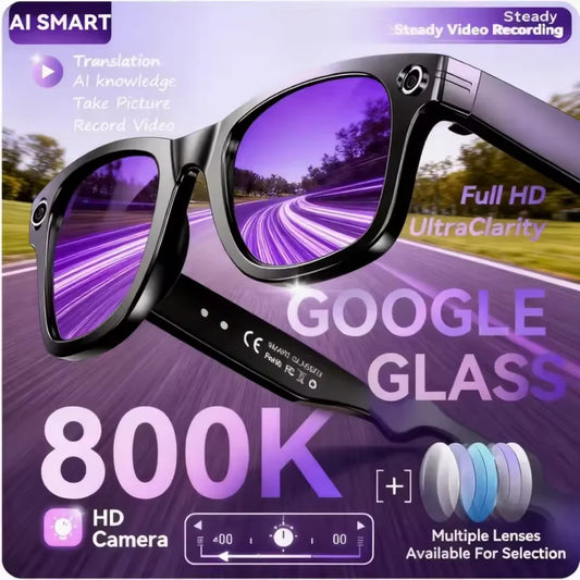 AI Smart Camera Glasses – HD Recording, Translation & Voice Assistant
