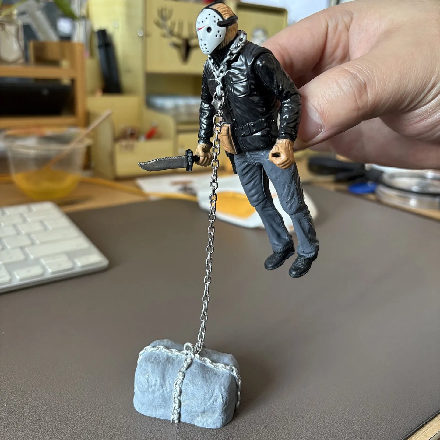 Toy Hand Model Decoration, Cartoon Toys Home Desktop Decoration, Character Decoration Statue Decoration Office Desktop Artwork