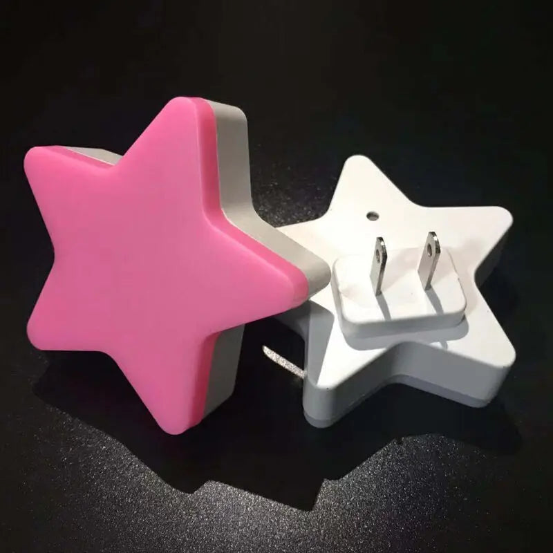 LED Star Night Light – Plug-In Bedroom & Nursery Lamp