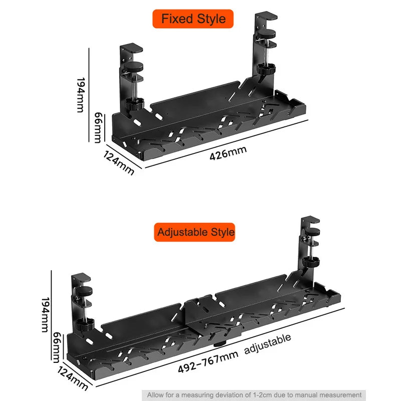 CableVault™ Expandable Under Desk Cable Tray