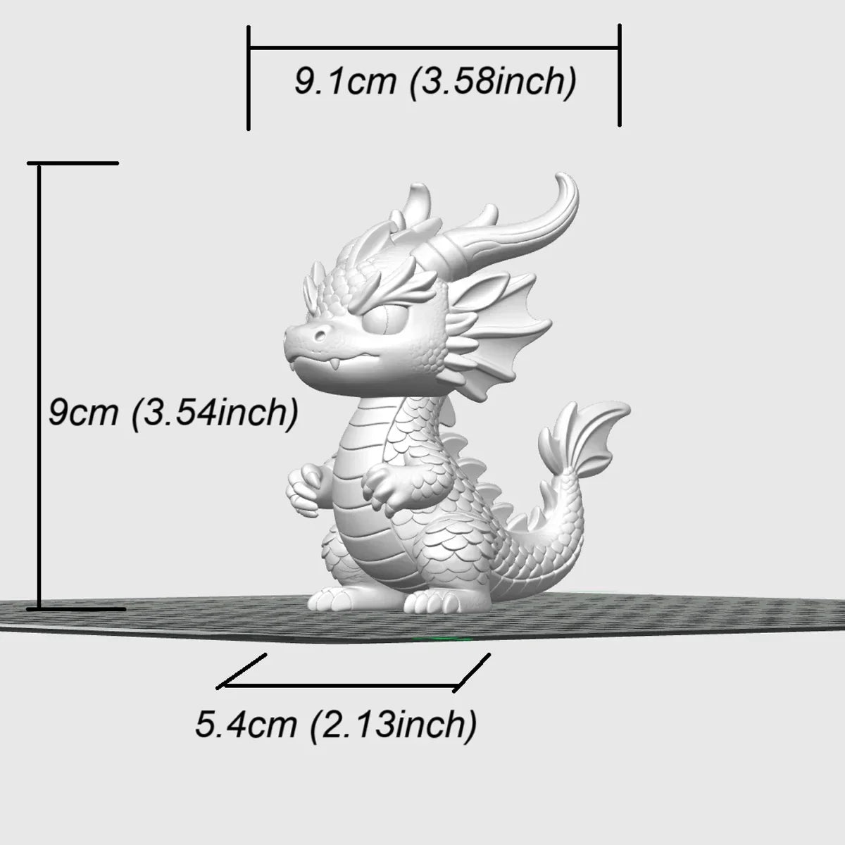 3D Printed Fantasy Desk Decor Collectible Ornament for Home Office Gift Miniature Dragon Figurine Mini Dragon Statue