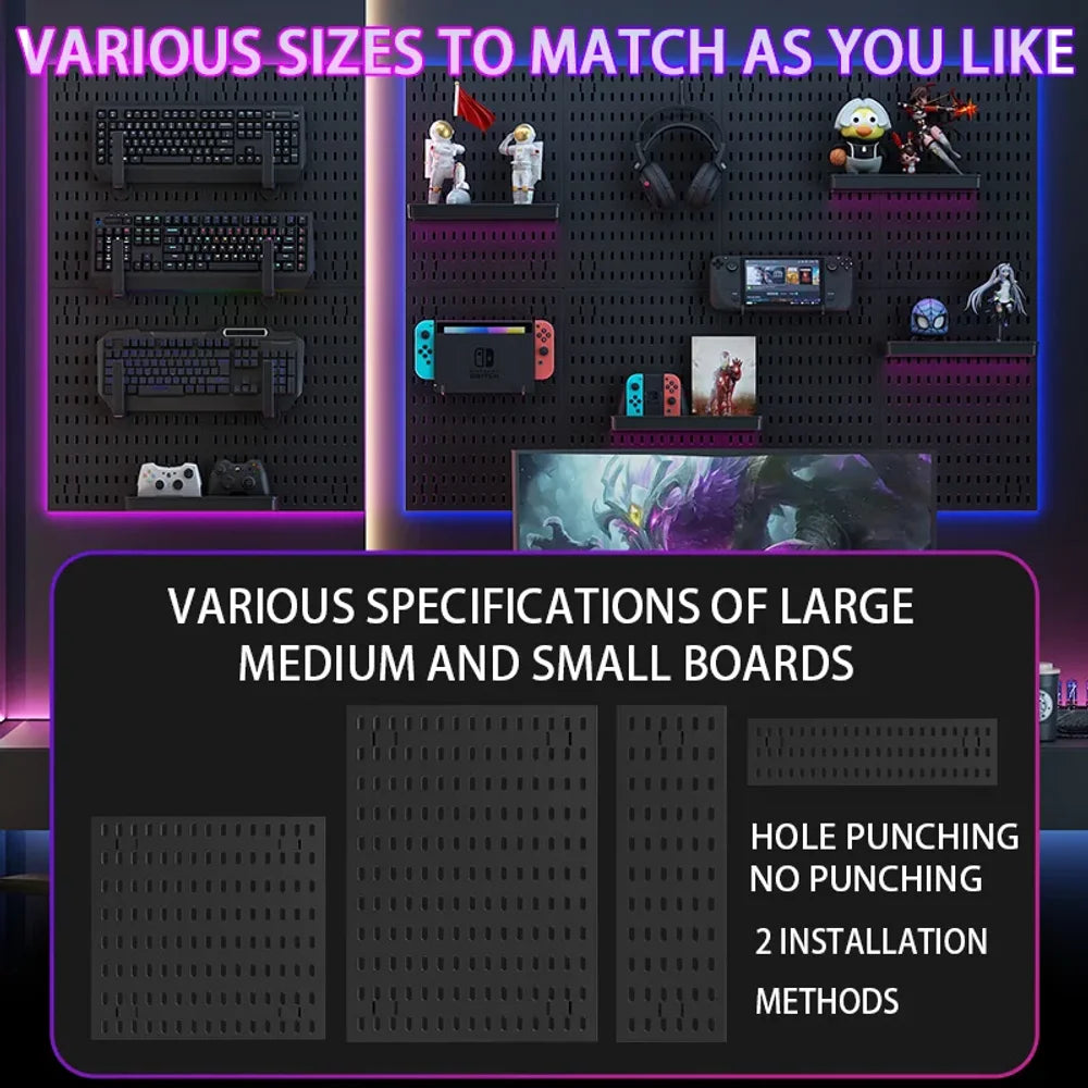 GridForge™ Modular Wall Pegboard System