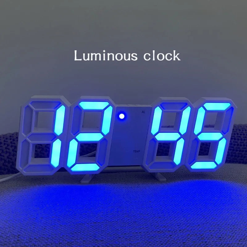 Digital Decoration for Bedroom Desk Watches Led Wall Clock Living Room Alarm Modern Home and Decoration Electronic Table Decor