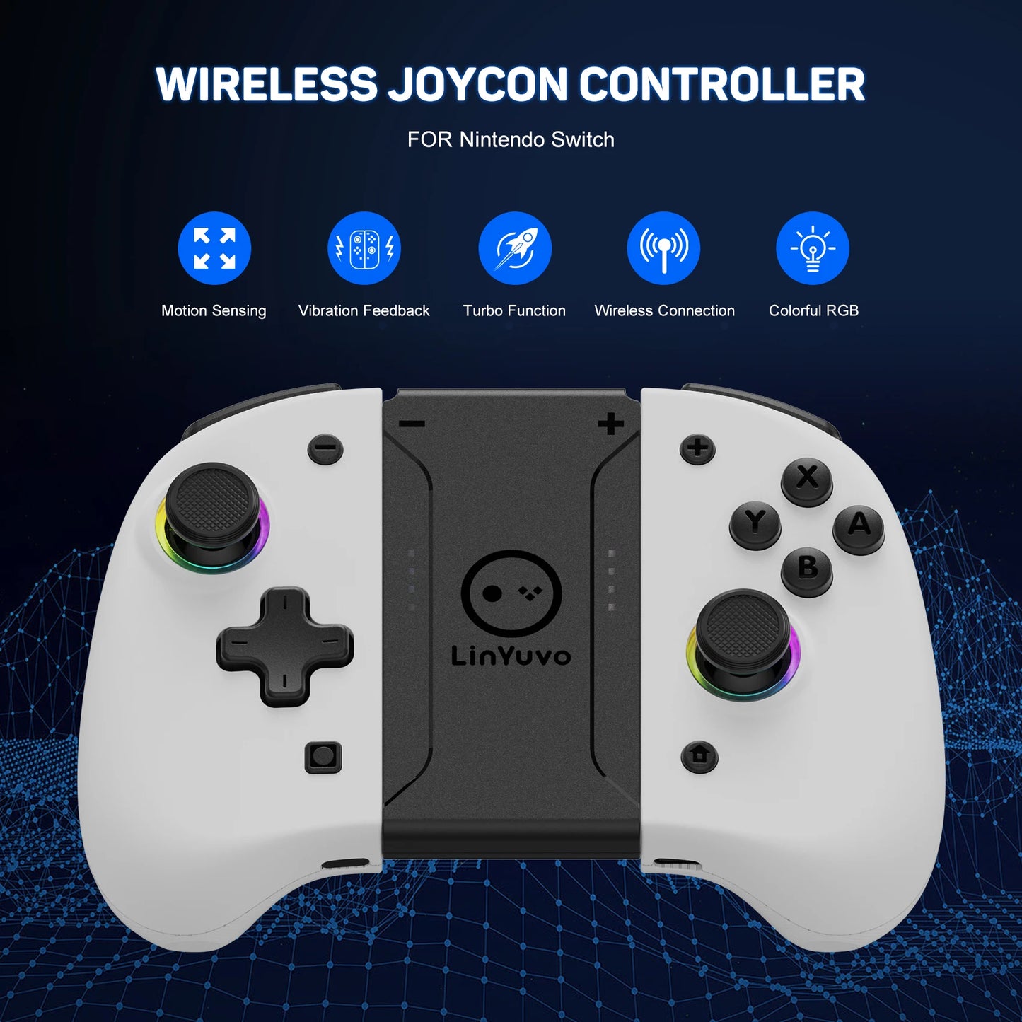 Hall Effect Wireless Controller for Nintendo Switch, OLED & Lite