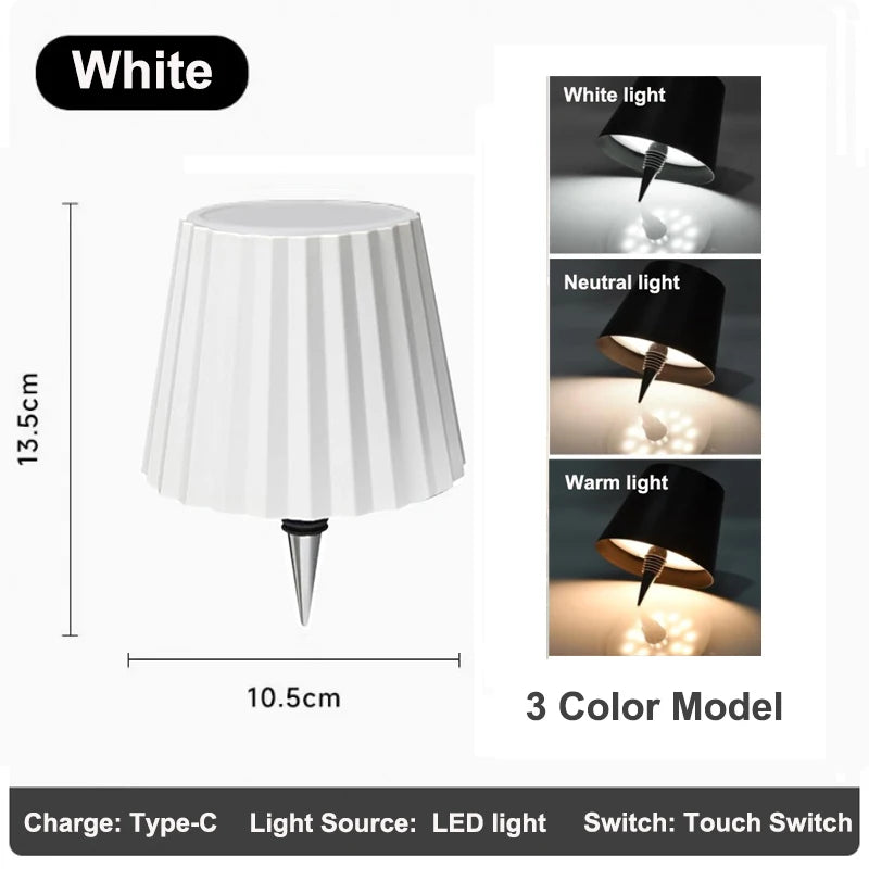 RGB Wireless Table Lamp For Wine Bottles LED Bottle Light For Outdoor Use Touch Control Ideal For Restaurant Bars Festival Party