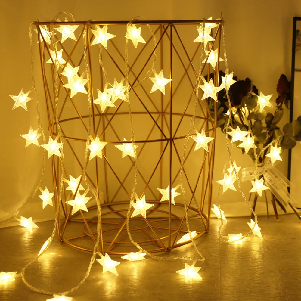 LED Star Fairy String Lights – Indoor & Outdoor Garden Party