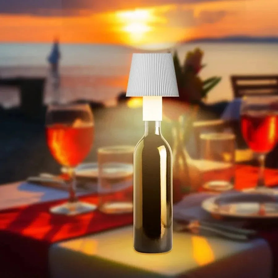RGB Wireless Table Lamp For Wine Bottles LED Bottle Light For Outdoor Use Touch Control Ideal For Restaurant Bars Festival Party