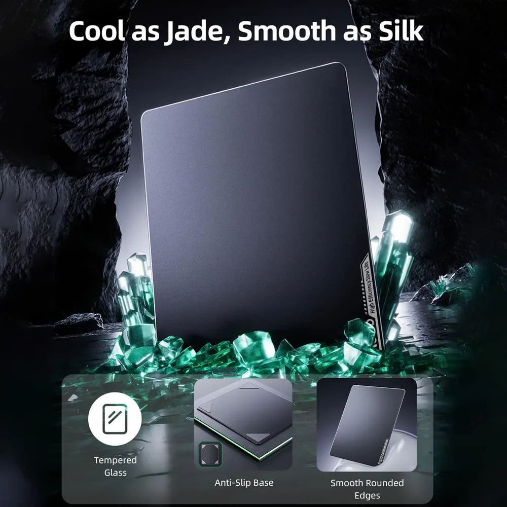 GlideCore™ Tempered Glass Gaming Mouse Pad