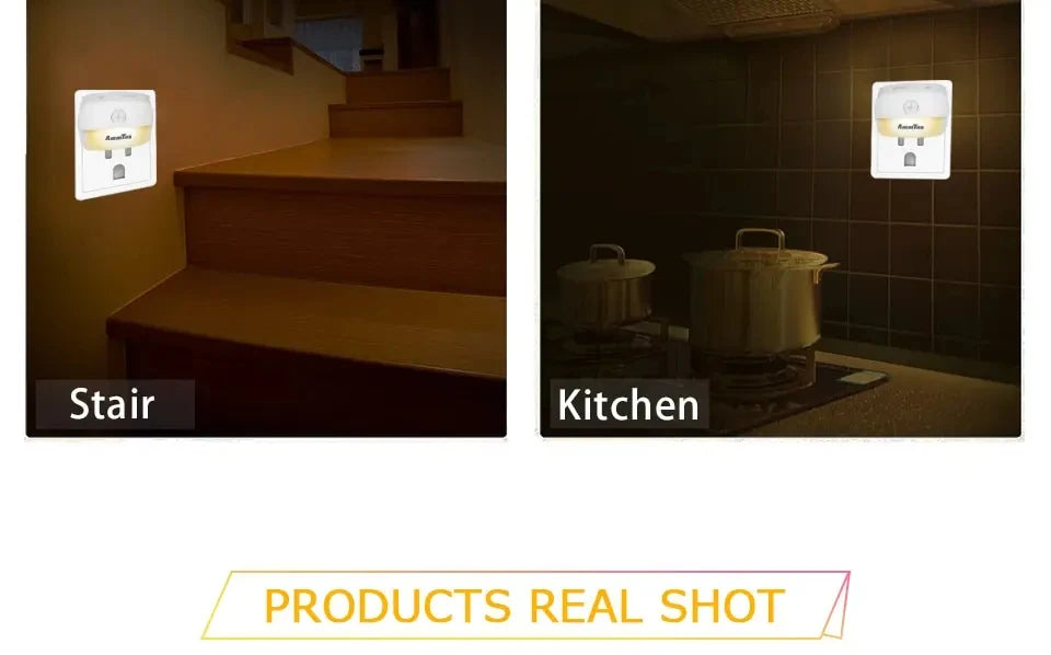 Motion Sensor Plug-In LED Night Light – EU & US Plug