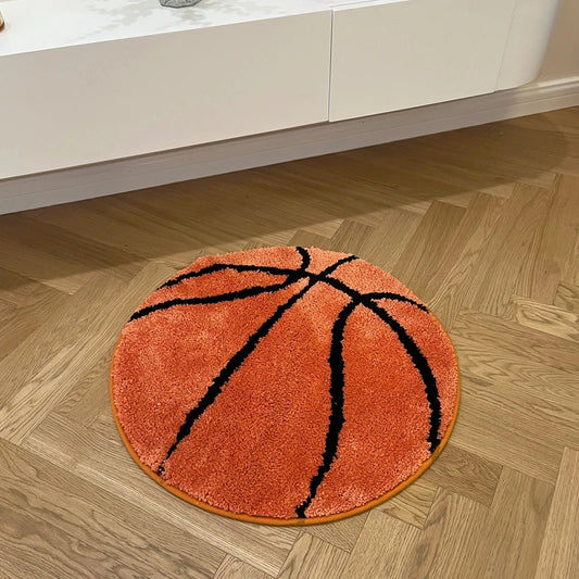 Basketball Tufted Accent Rug