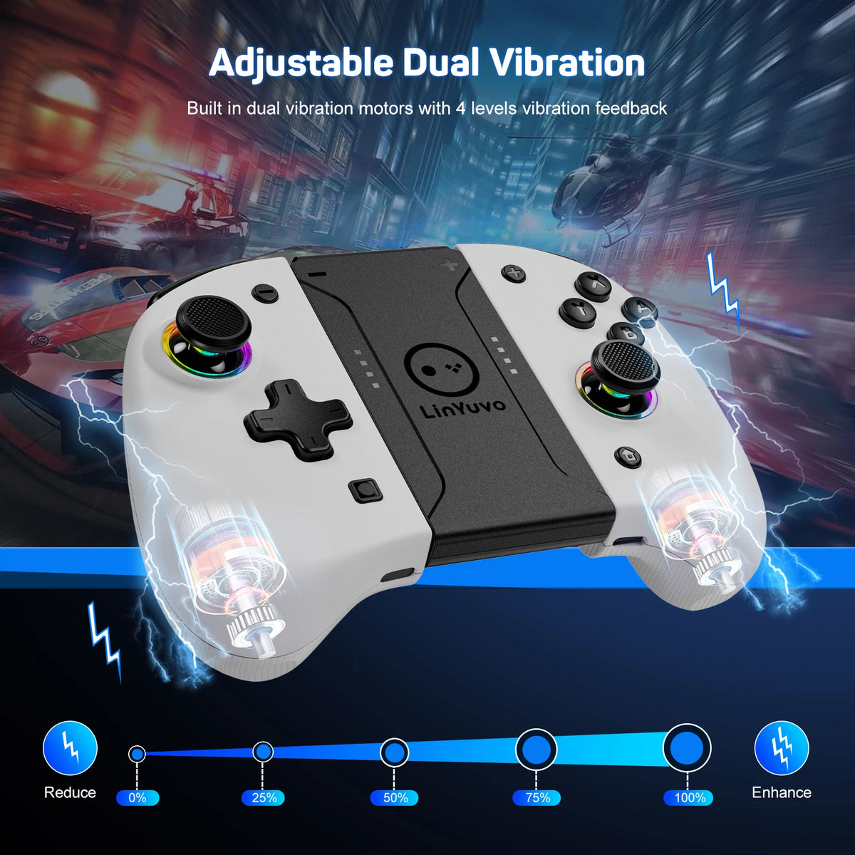 Hall Effect Wireless Controller for Nintendo Switch, OLED & Lite