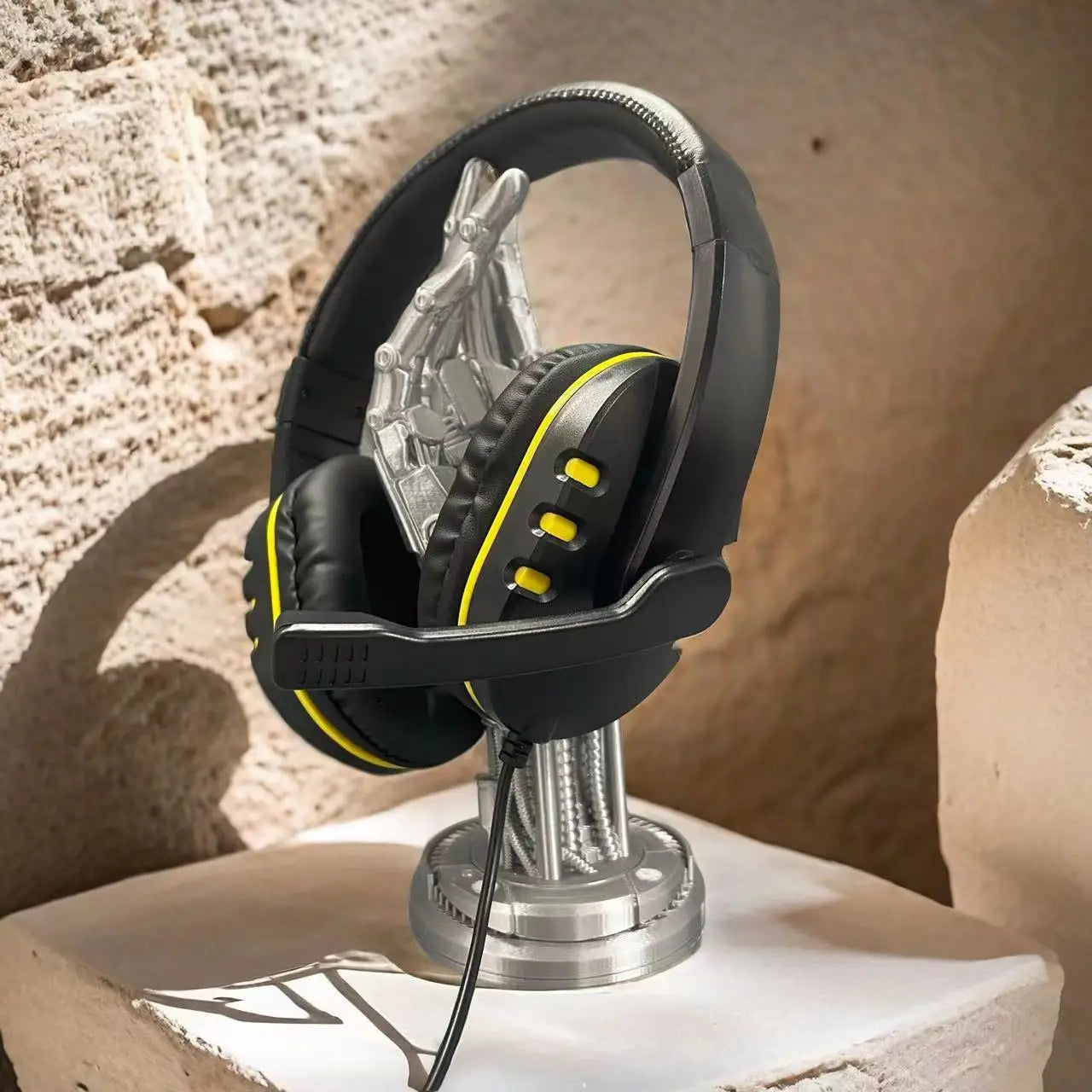 7260 Wired Headphones with Microphone，Suitable for work meetings、Study Recording、Entertainment Games，Compatible：PS4/PS5/Xbox One