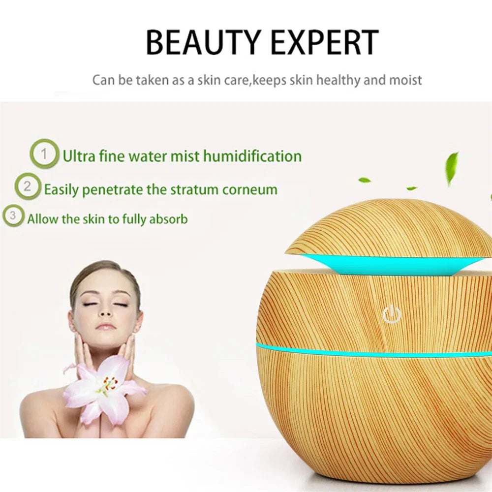 AuraWood™ Ultrasonic Aroma Diffuser
