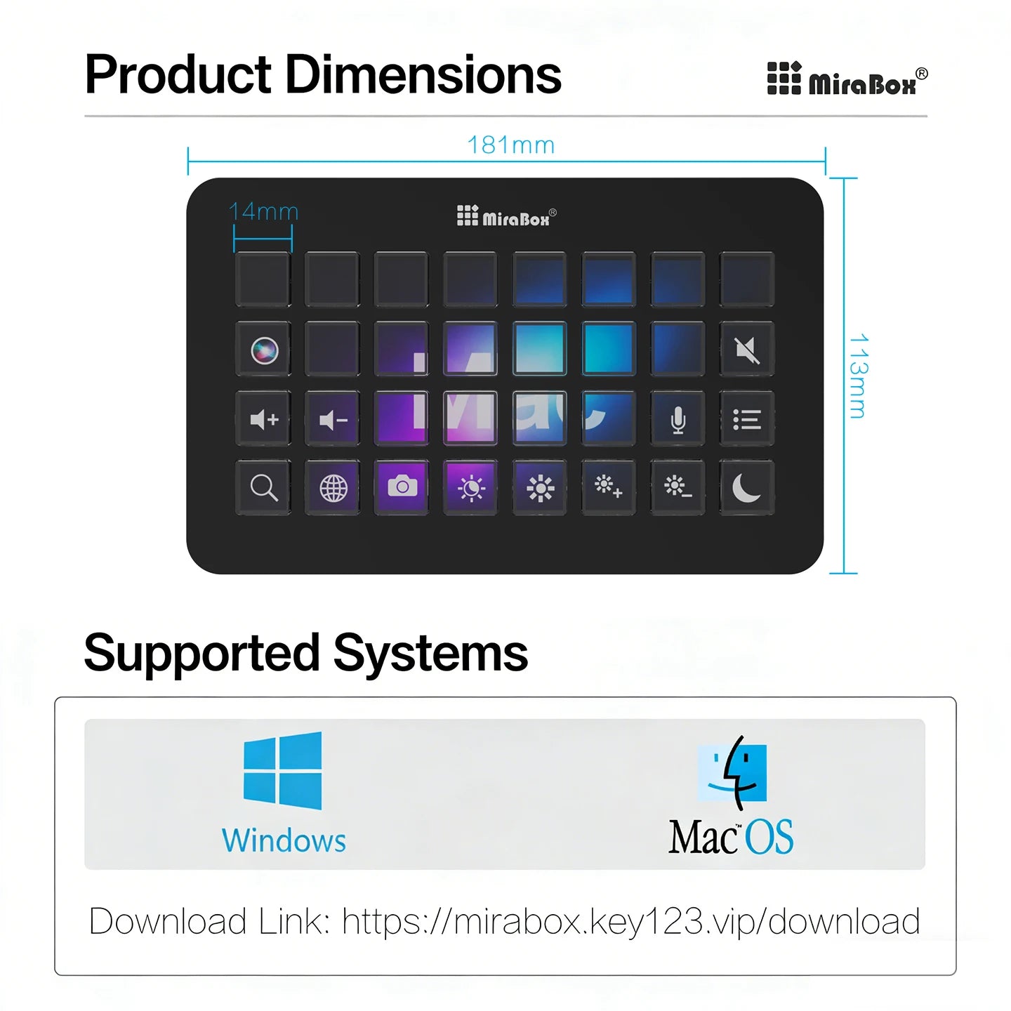 CommandPad™ 32-Key Programmable Macro Keypad