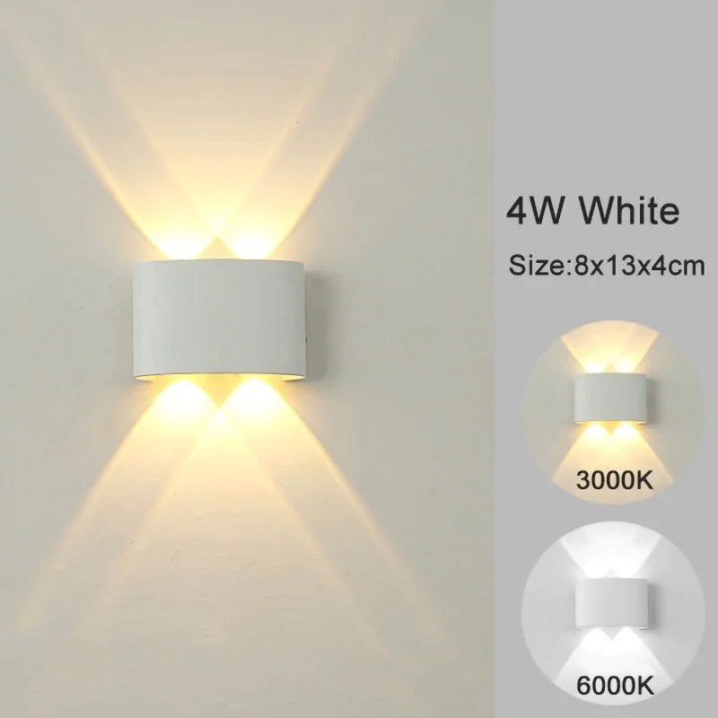Modern LED Wall Sconce – Indoor & Outdoor Up-Down Light